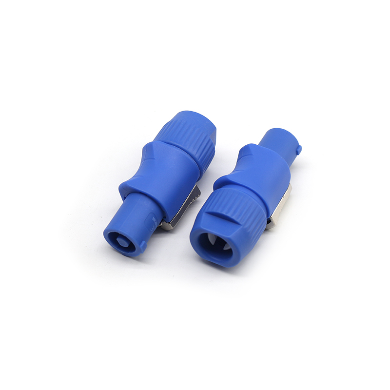 Good Quality Audio Connectors Waterproof Fireproof Locking 3 Pole Wall Mount Socket Female Power Con for Power Extension Cables