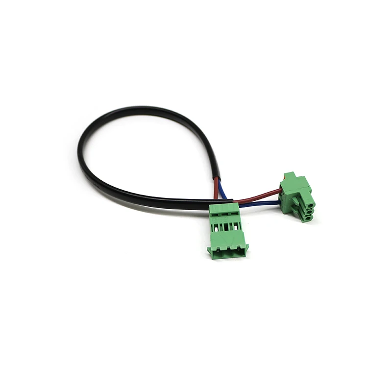 Customized Power Supply Cables ICC2.5 to FKCOR2.5 H05WH2-F Wire Harness 5.08mm 3 Pins Pluggable Terminal Block Wiring Harness