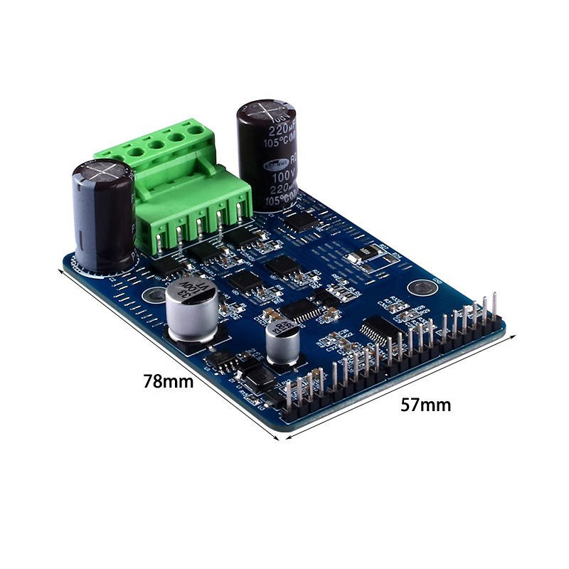 Industrial DC Motor Speed Controller Board 50A 1600W 8-60V PWM Speed Regulator with Potentiometer Port for Brush Motor Fan Pump