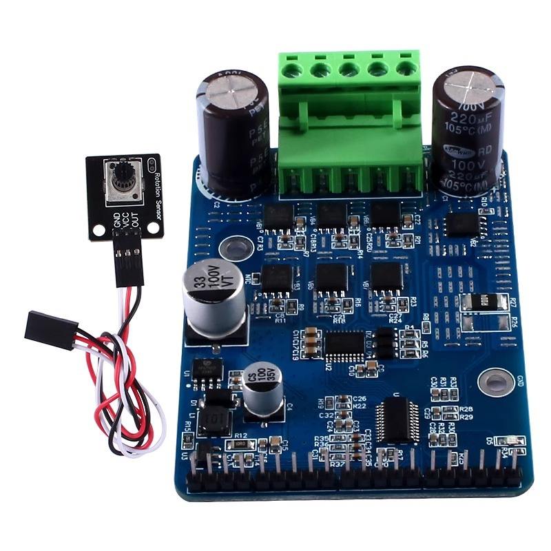 Industrial DC Motor Speed Controller Board 50A 1600W 8-60V PWM Speed Regulator with Potentiometer Port for Brush Motor Fan Pump