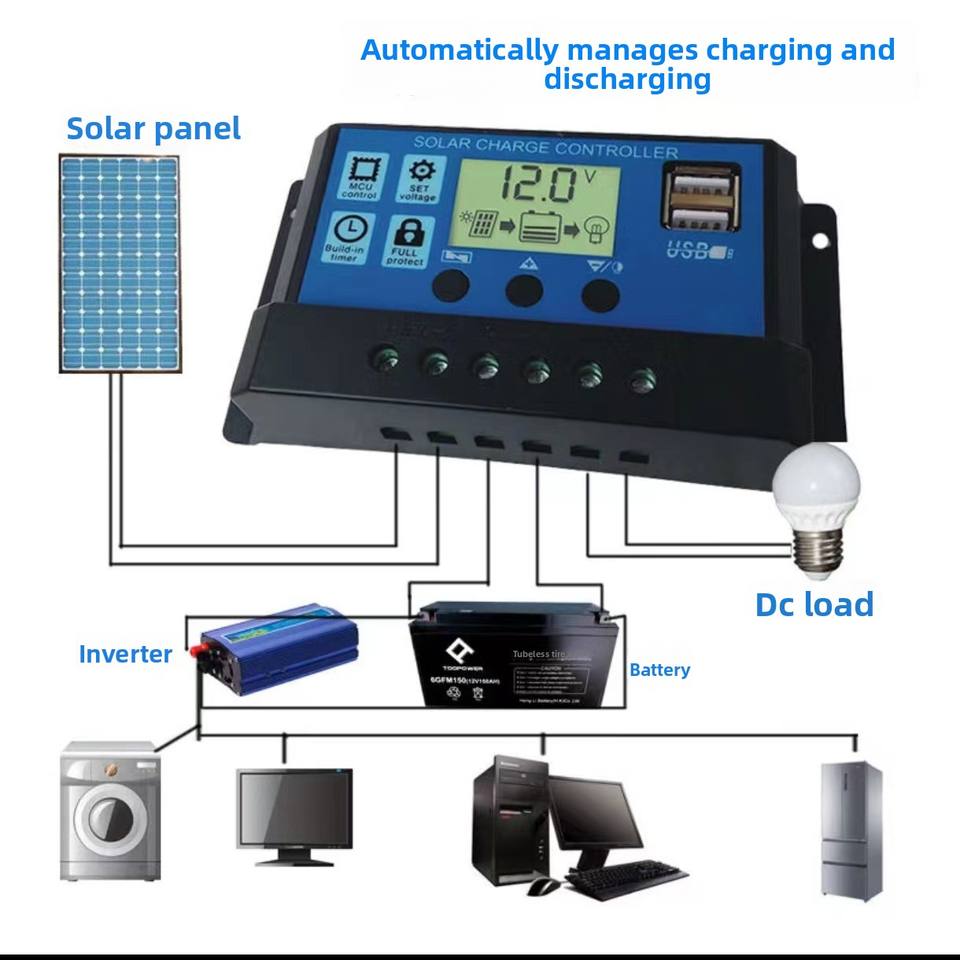 12V/24V 10-30A Fully Automatic Universal Solar Charge Controller for Photovoltaic Panels