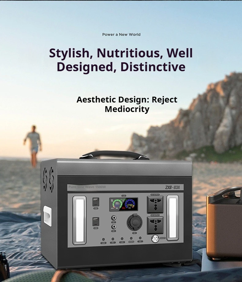 Portable Power Station DIY Kit Pure Sine Wave Inverter 12V/24V to 220V 300W Energy Storage Case for Outdoor Emergency