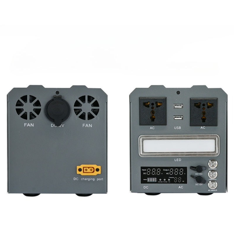 Portable Power Station DIY Kit 1000W Pure Sine Wave Inverter 12V 24V DC to 220V AC Battery Box Outdoor Camping Solar Emergency