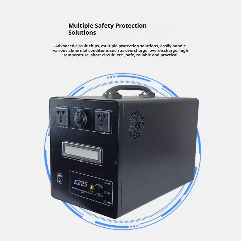 Complete Portable Power Station 600W 1000W Pure Sine Wave Inverter 12V 24V Battery Kit Outdoor Camping Solar Emergency
