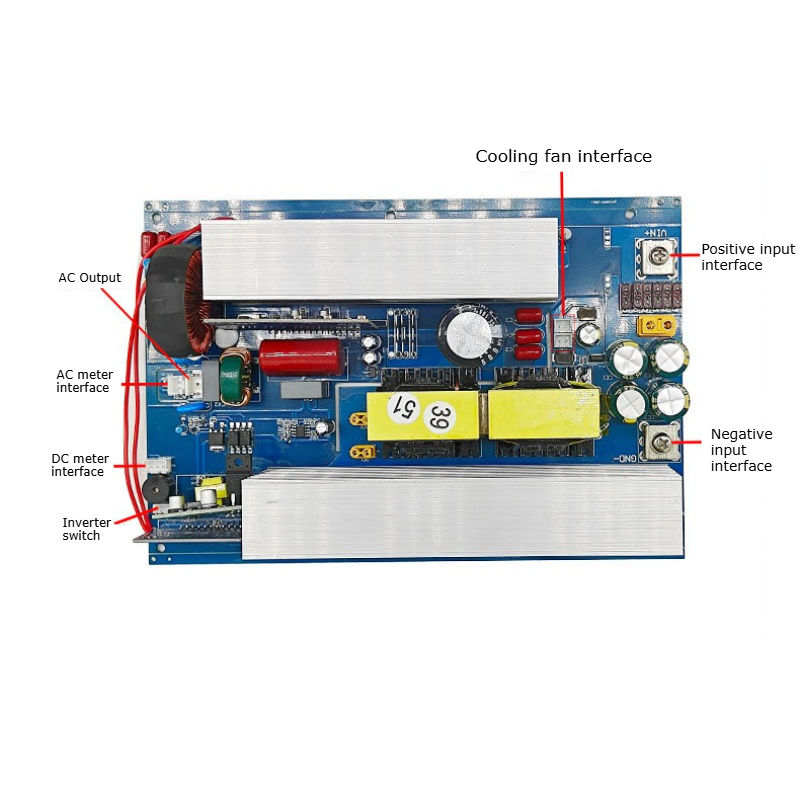 Pure Sine Wave Inverter Board 2000W 2500W 110V 60Hz Bare Board 12V 24V DC to AC for US Market Solar System