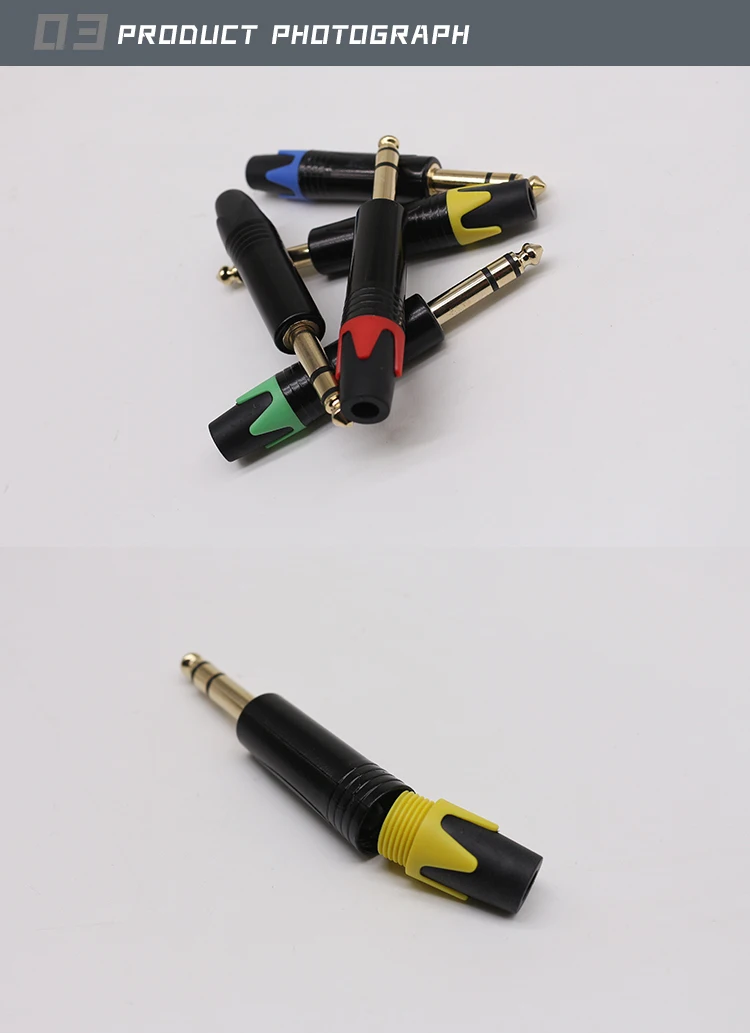 DXZP SC 3p Full Copper Gold-Plated Audio Connectors XLR Male Plugs Microphone Connectors Audio Jack for Balance Audio Cables