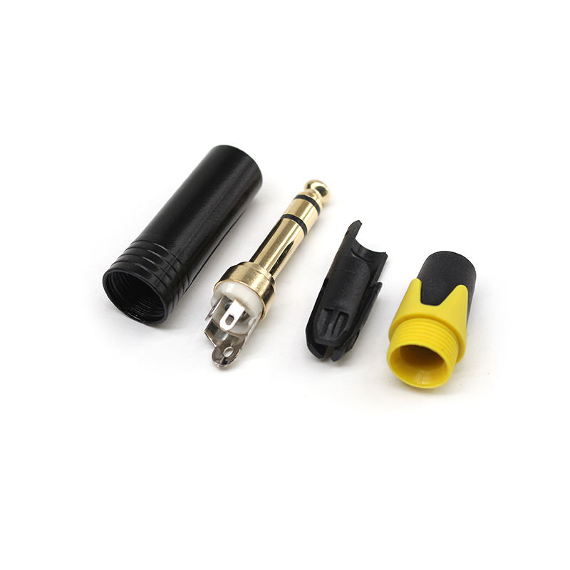 DXZP SC 3p Full Copper Gold-Plated Audio Connectors XLR Male Plugs Microphone Connectors Audio Jack for Balance Audio Cables