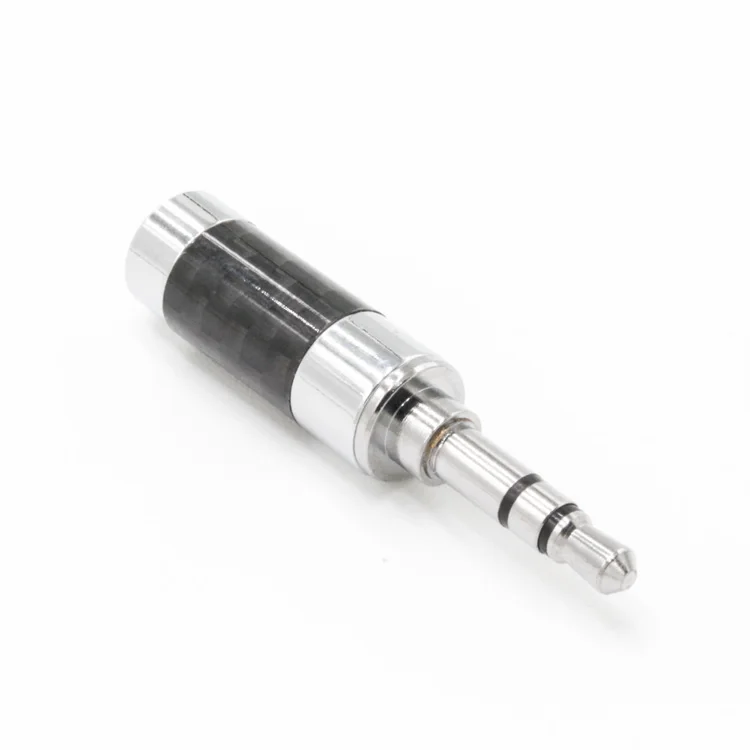 Personalized Audio Connectors 3.5mm Waterproof Plugs 3.5mm Stereo Headphone Plug Gold Plated With Metal Shell Welding Plugs