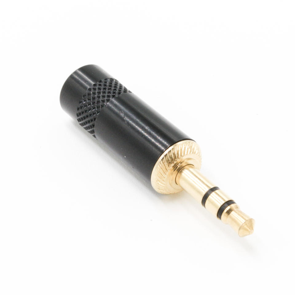Personalized Audio Connectors 3.5mm Waterproof Plugs 3.5mm Stereo Headphone Plug Gold Plated With Metal Shell Welding Plugs