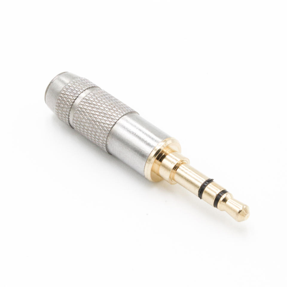 Personalized Audio Connectors 3.5mm Waterproof Plugs 3.5mm Stereo Headphone Plug Gold Plated With Metal Shell Welding Plugs