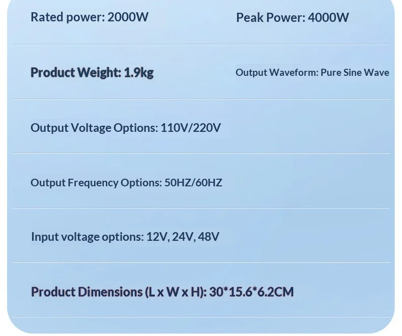 Factory Price Pure Sine Wave Inverter Mainboard 12V/24V/48V to 220V 1500W-3000W DC to AC Power Converter Bare Board