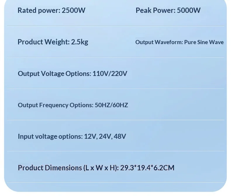 Factory Price Pure Sine Wave Inverter Mainboard 12V/24V/48V to 220V 1500W-3000W DC to AC Power Converter Bare Board