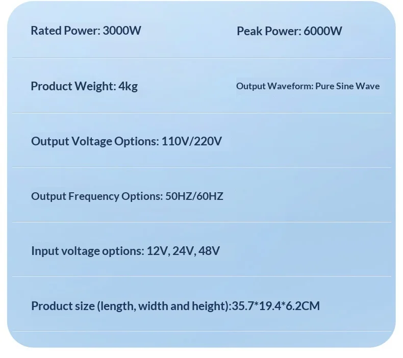 Factory Price Pure Sine Wave Inverter Mainboard 12V/24V/48V to 220V 1500W-3000W DC to AC Power Converter Bare Board