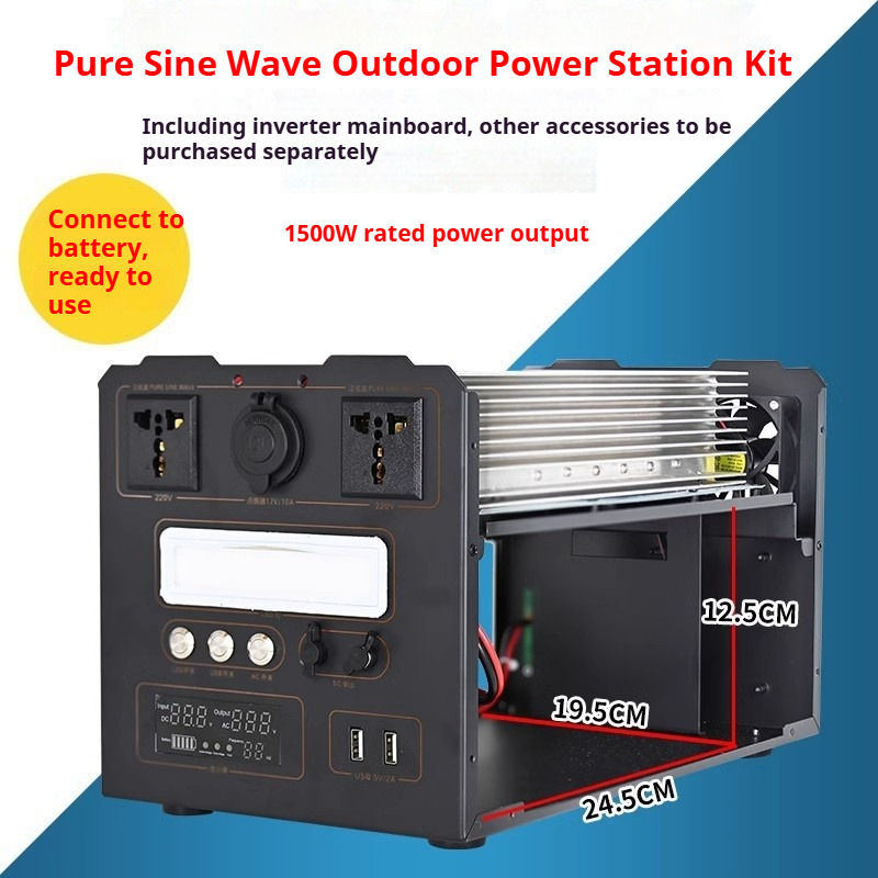Portable Power Station 300W-3000W Pure Sine Wave Inverters with BMS Battery System Outdoor Camping Emergency Power Backup AC UPS