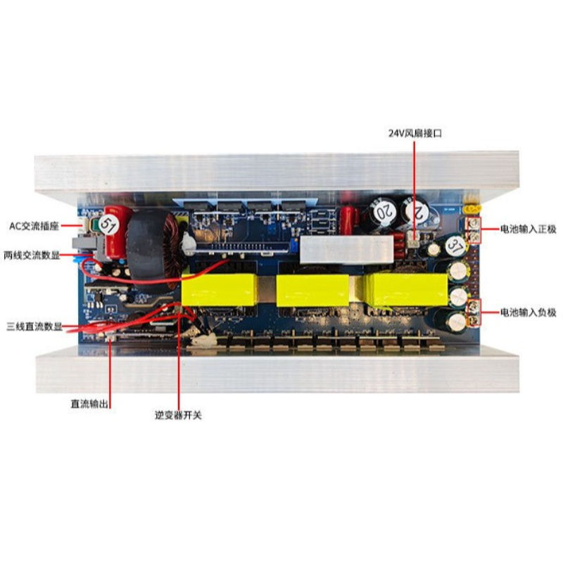Pure Sine Wave Inverter Board 110V 60Hz DC 12V/24V/48V to AC 300W-2500W Solar Power Inverter PCB for Lithium Battery
