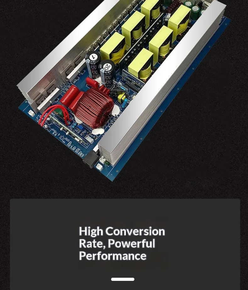 Pure Sine Wave Inverter PCBA 12V 24V to 220V for Camping Power Supply Battery Storage