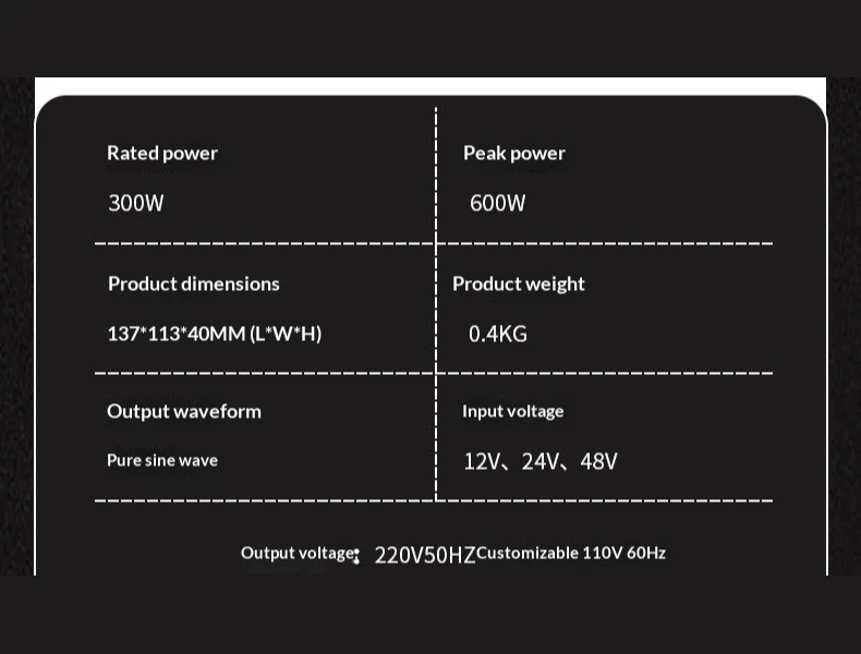 Pure Sine Wave Inverter PCBA 12V 24V to 220V for Camping Power Supply Battery Storage