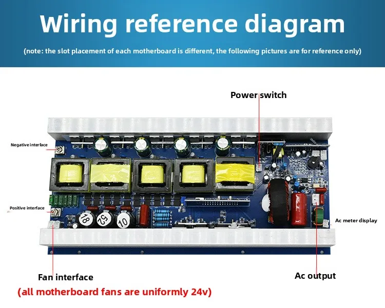 Factory Wholesale Genuine Sine-wave Inverter Mainboard 53A Series 90% Efficiency Full Power 1500W Bare Board 12V 220V All-in-one