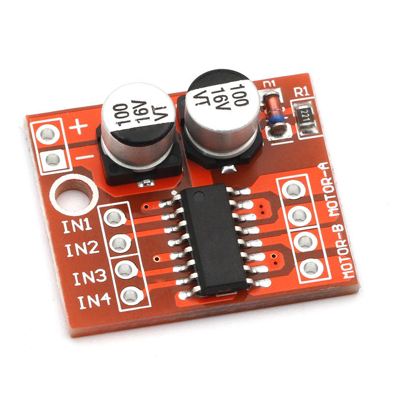 2-Way DC Motor Driver Module Forward-Reverse PWM Speed Control Dual H-Bridge Stepper Motor Mini L298N Model A20