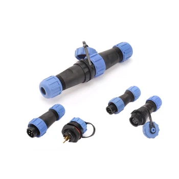 IP68 4 Pin Straight Outdoor Circular Waterproof Connector