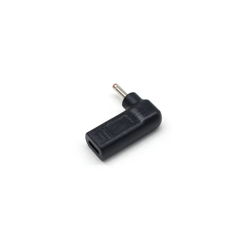 USB 3.0 Type C To 5.5X2.5 5.5X2.1 4.8X1.7 4.0X1.7 3.5X1.35 3.5X1.1 Male Dc Power Plug 90 Degree Angle L Shaped DC Converters