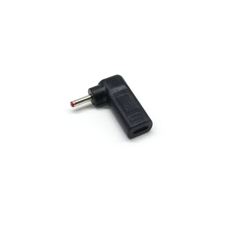 USB 3.0 Type C To 5.5X2.5 5.5X2.1 4.8X1.7 4.0X1.7 3.5X1.35 3.5X1.1 Male Dc Power Plug 90 Degree Angle L Shaped DC Converters