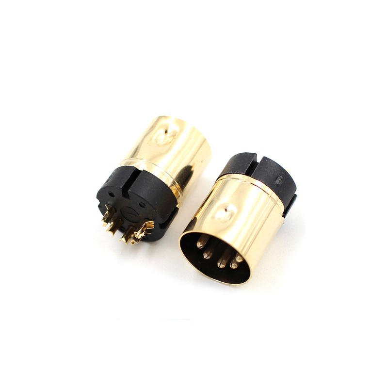 High Quality Digital Interface Gold Plated 4 6 7 8 13 Pin Mini Din Jack Male Connector