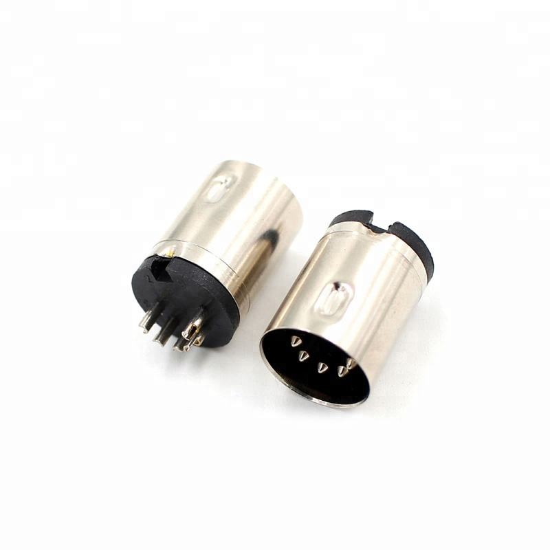 High Quality Digital Interface Gold Plated 4 6 7 8 13 Pin Mini Din Jack Male Connector