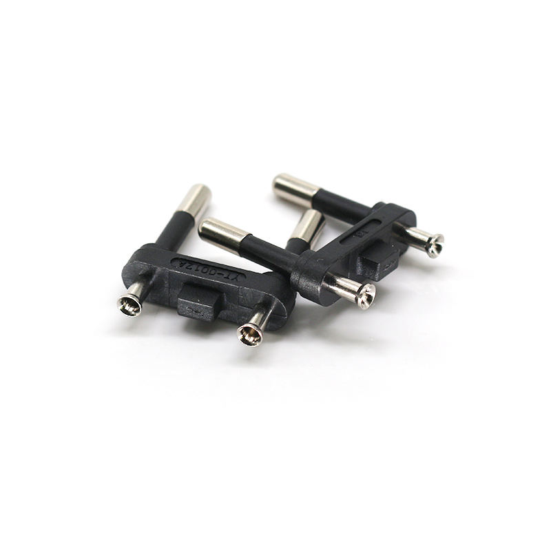 Factory Direct Supply Brazil Two Pins AC Plug Inserts Half Plastic Solid Pin Brazilian Plug Inserts Electrical Plug Inserts
