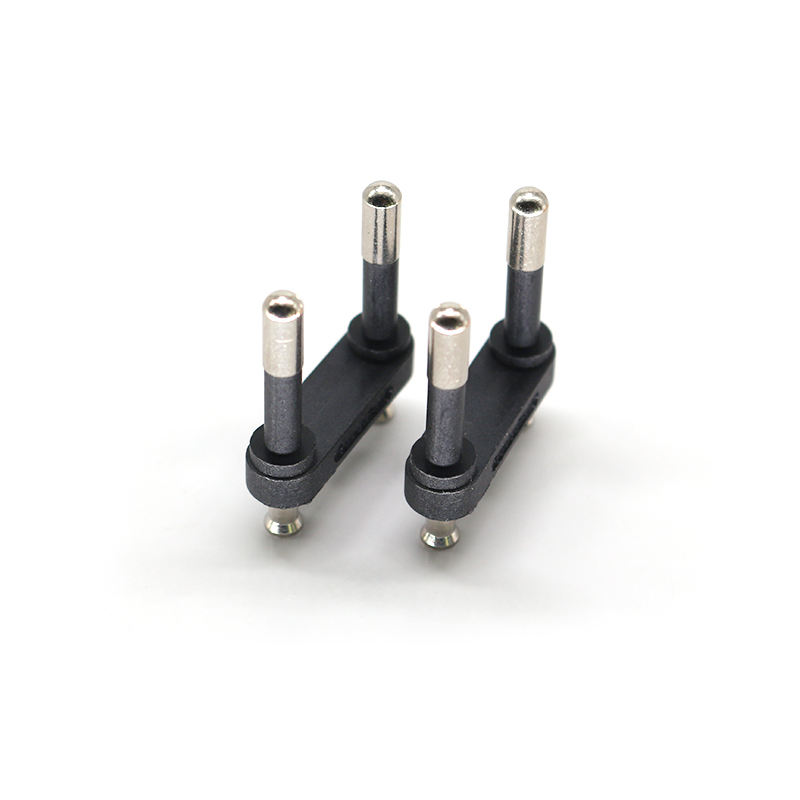 Factory Direct Supply Brazil Two Pins AC Plug Inserts Half Plastic Solid Pin Brazilian Plug Inserts Electrical Plug Inserts