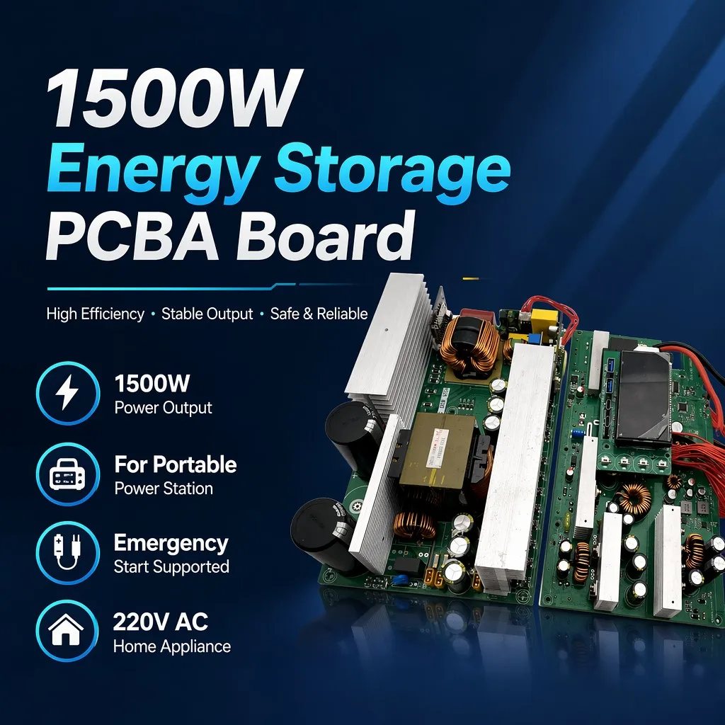 OEM ODM Custom Bidirectional Inverter Mainboard PCBA Energy Storage Power Control Boards Mobile Power Bank PCB Assembly Supplier