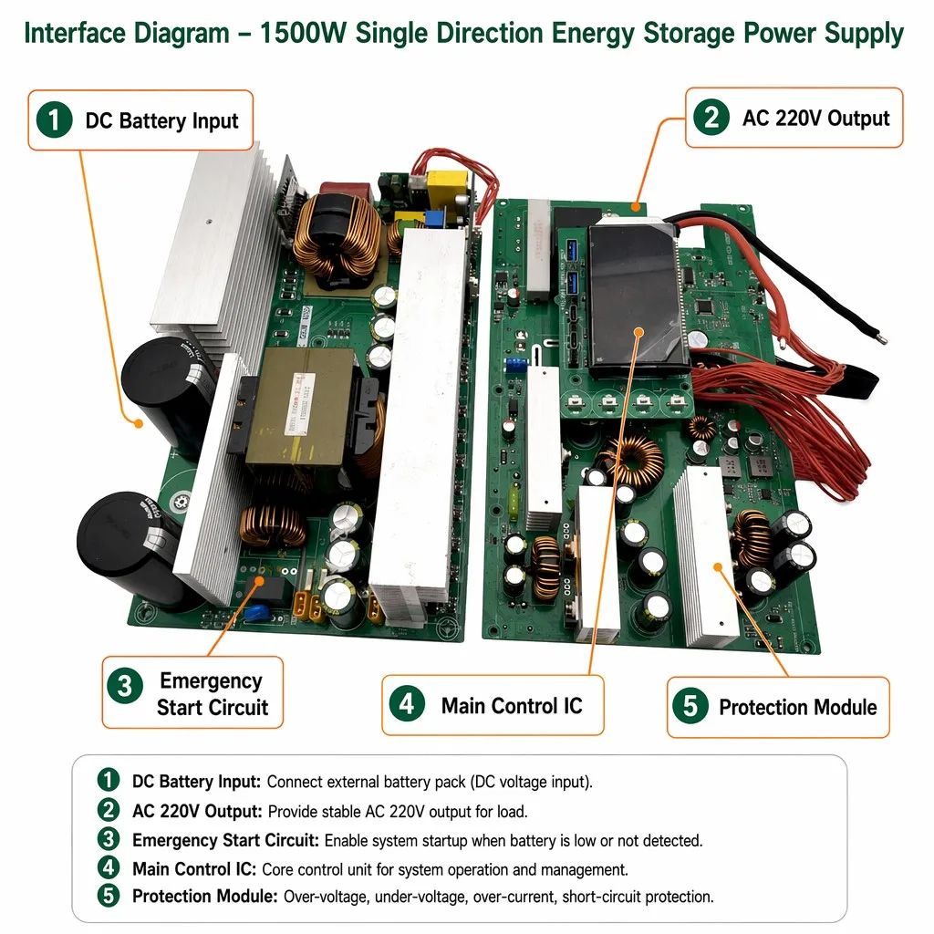 OEM ODM Custom Bidirectional Inverter Mainboard PCBA Energy Storage Power Control Boards Mobile Power Bank PCB Assembly Supplier
