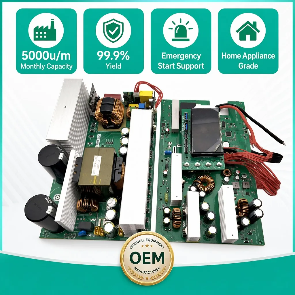 OEM ODM Custom Bidirectional Inverter Mainboard PCBA Energy Storage Power Control Boards Mobile Power Bank PCB Assembly Supplier