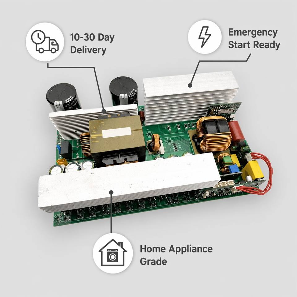 OEM ODM Custom Bidirectional Inverter Mainboard PCBA Energy Storage Power Control Boards Mobile Power Bank PCB Assembly Supplier
