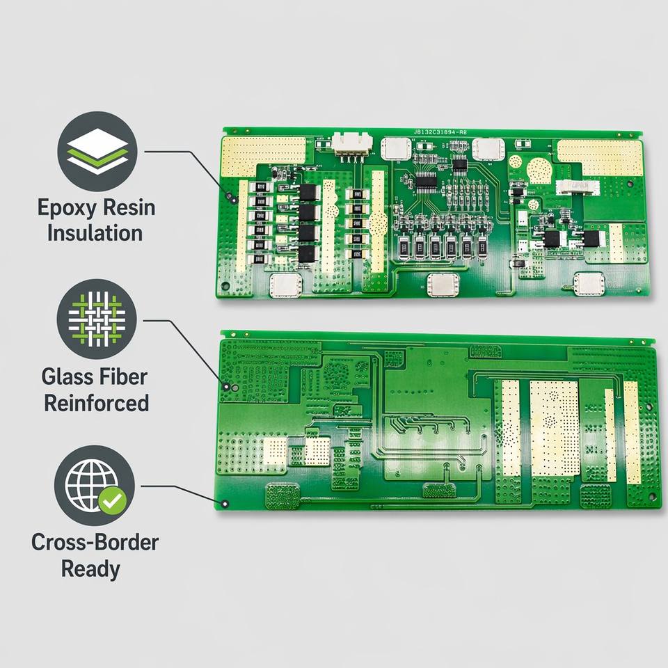 BMS Power Inverter PCBA Board 300W-1500W Double Layer Copper PCB Battery Protection Module for Energy Storage System OEM Custom