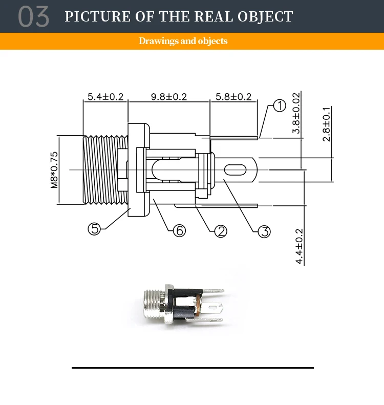 DC-025-2.0 5521mm DC Sockets DC-025-2.5 DC Female Sockets PJ-005A PJ-065B CONN PWR JACK 2.0X5.5MM SOLDER 2.0/2.5mm DC Connectors