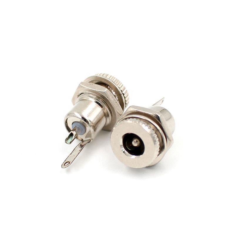 China Factory Solder Type Connectors 5.5*2.1mm Easy Assemble DC Female Socket DC Power Connectors DC Cable Adapter Wire Harness