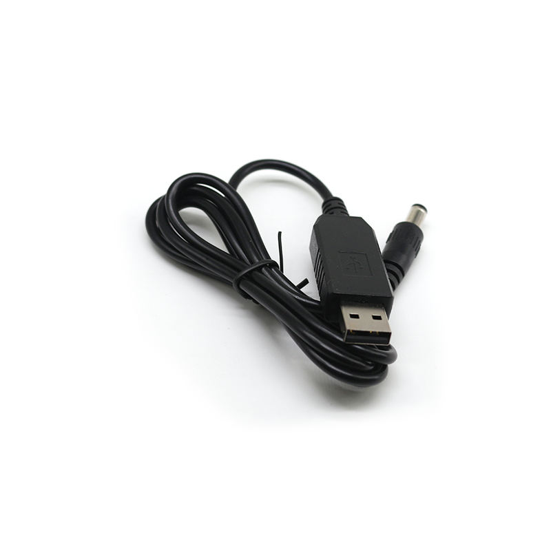 Factory Direct Sale Supply Custom USB Step up 5V to 12V Converter Power Supply DC Cable USB a Male Plug to 5.5*2.1mm Cables