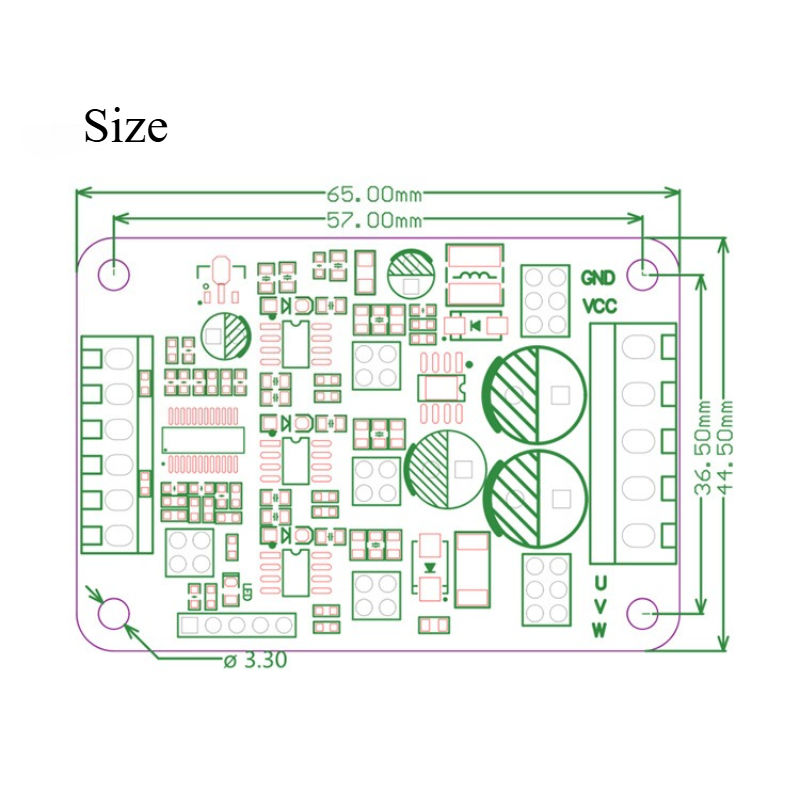 2S-3S 8A Micro Brushless ESC DC 5V-16V Mini RC Airplane Brushless Motor Speed Controller for 1104 1106 1306 Motor