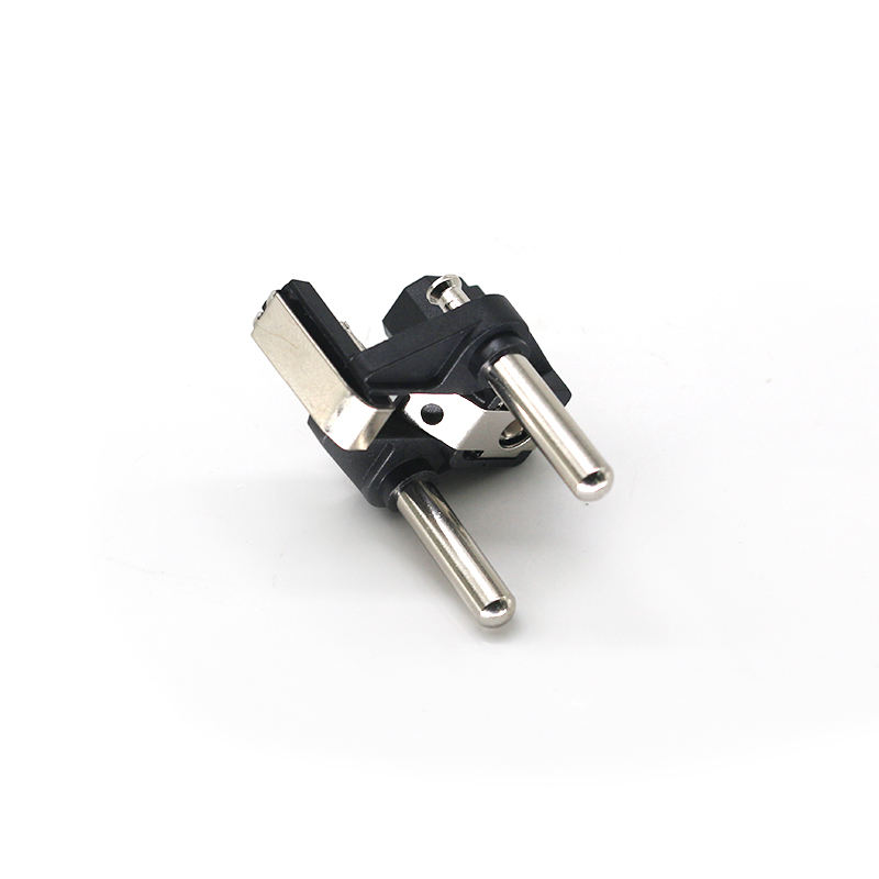 Hight Quality Low Price WS-DC0780 Solid Pin Two-pin Plug Insert With Double Earth Conductor System French AC Plug Inserts