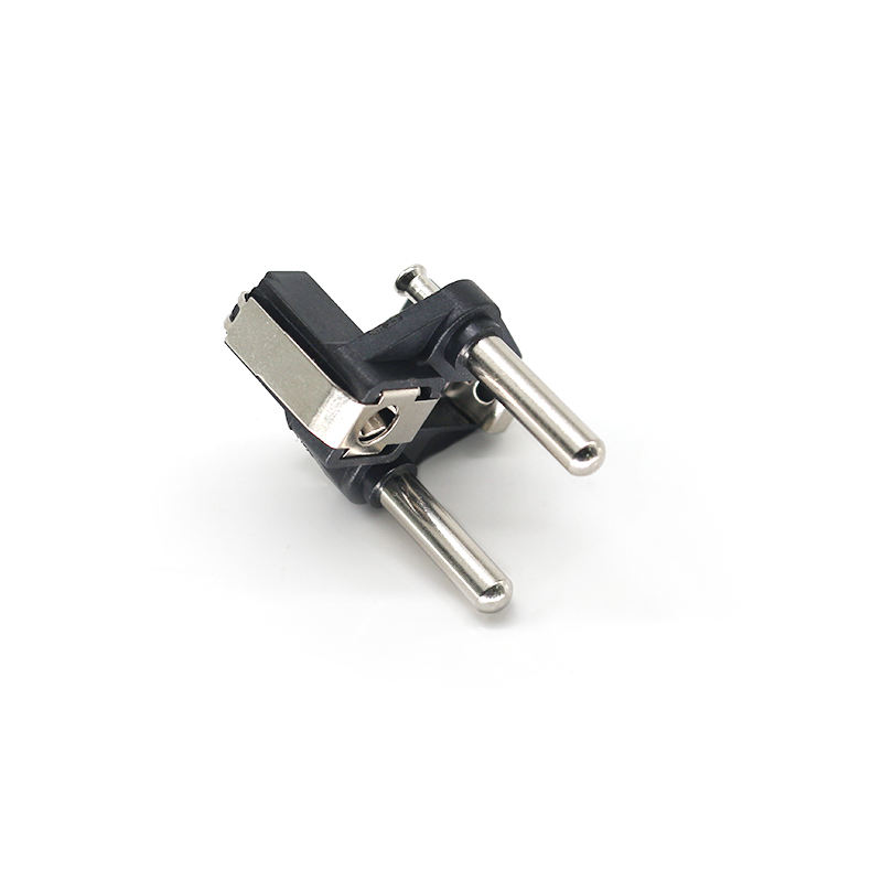 Hight Quality Low Price WS-DC0780 Solid Pin Two-pin Plug Insert With Double Earth Conductor System French AC Plug Inserts