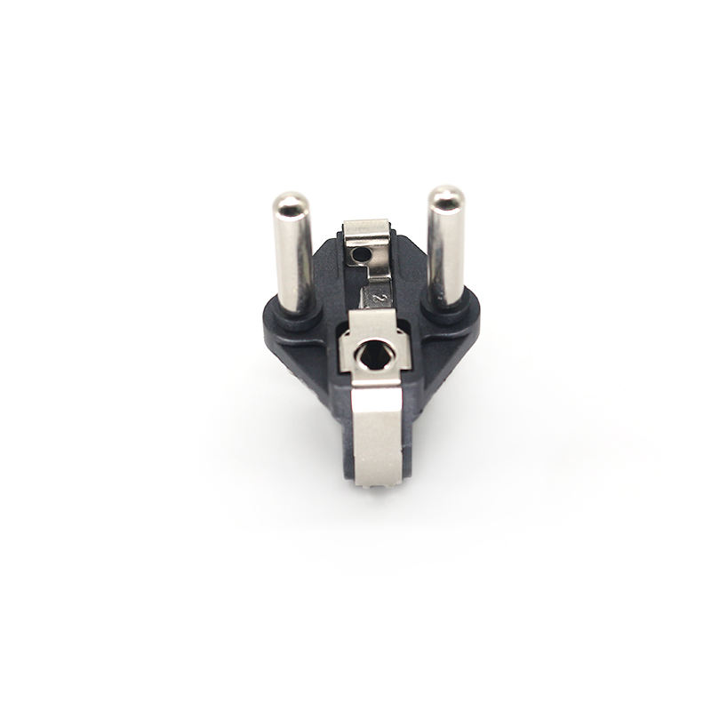 Hight Quality Low Price WS-DC0780 Solid Pin Two-pin Plug Insert With Double Earth Conductor System French AC Plug Inserts