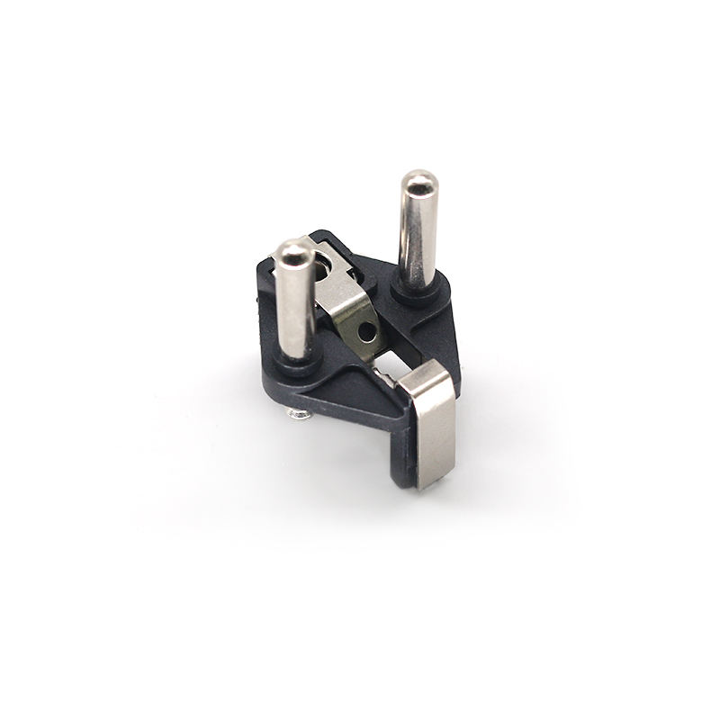 Hight Quality Low Price WS-DC0780 Solid Pin Two-pin Plug Insert With Double Earth Conductor System French AC Plug Inserts