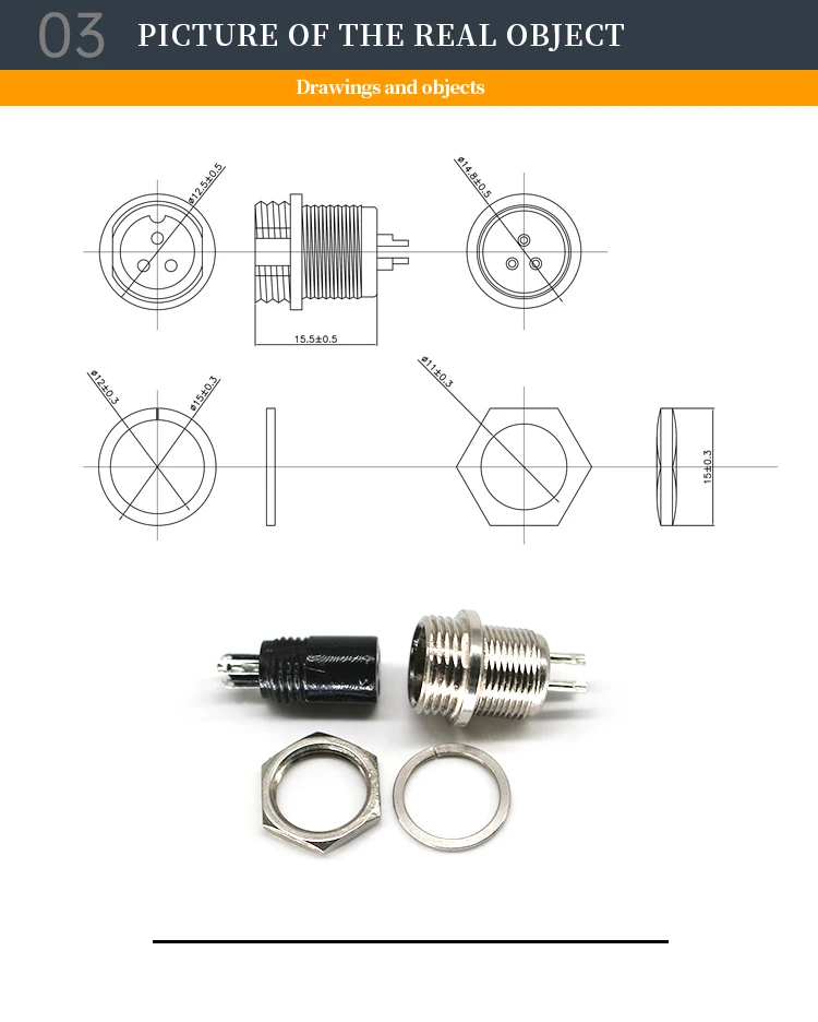 GX12 3P Connectors Threaded Connectors Aviation Plugs Circular Connectors Power Supply Connectors for Aviation Cable DXZP SC