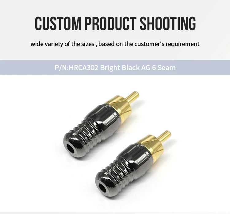 Good Quality RCA Connectors Gold Plated RCA Plugs Solder Type RCA Connectors Hi-end Audio Male Plugs for Amplifier Cable