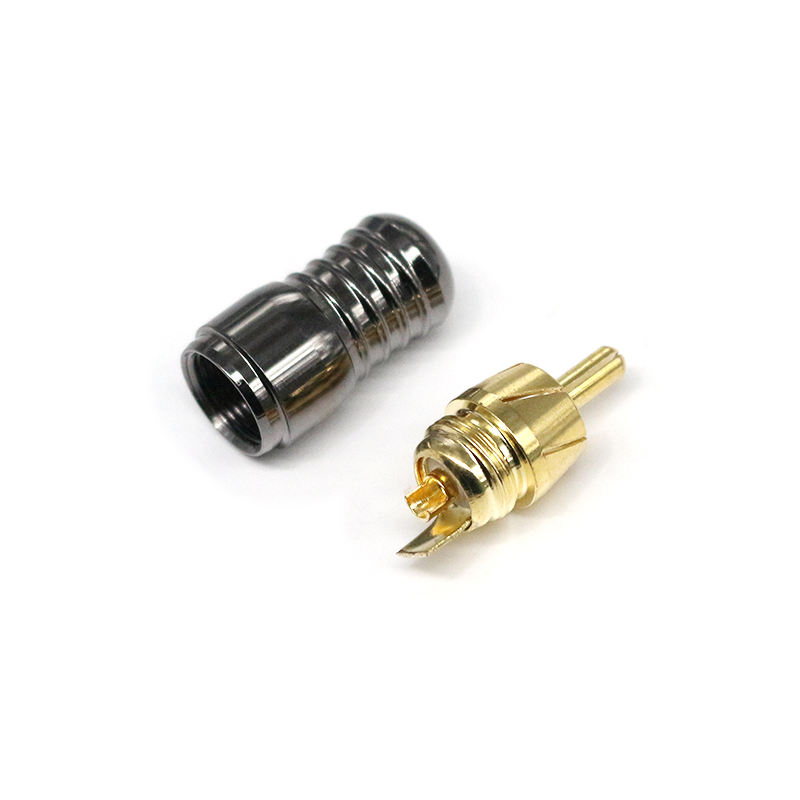 Good Quality RCA Connectors Gold Plated RCA Plugs Solder Type RCA Connectors Hi-end Audio Male Plugs for Amplifier Cable