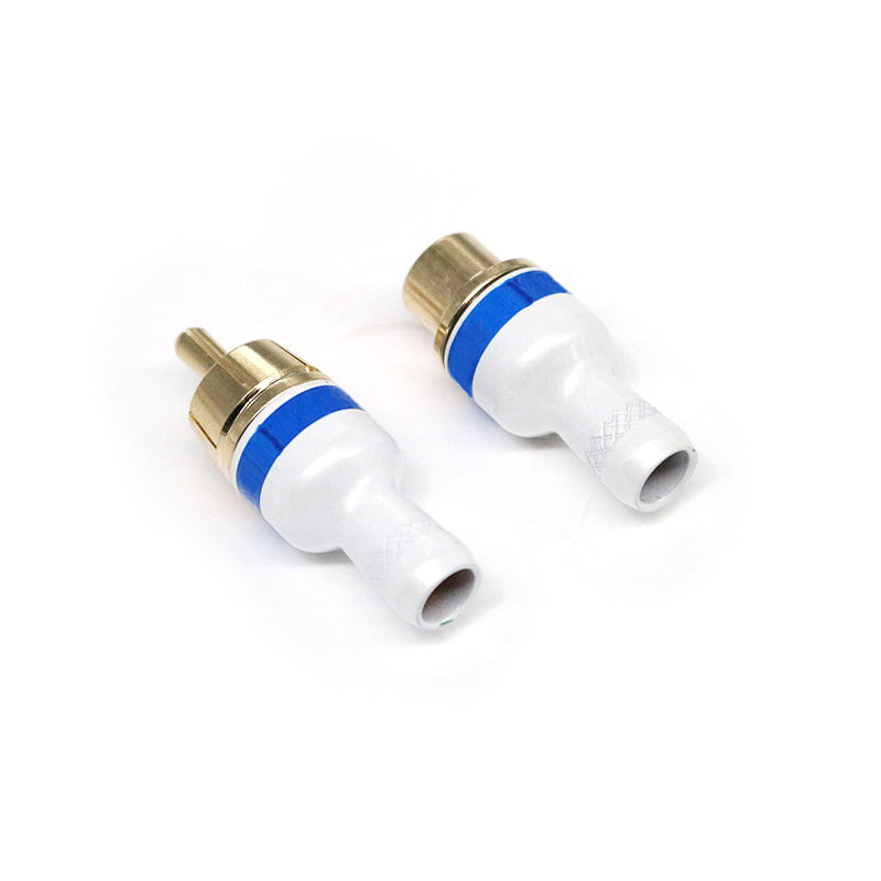 Professional Factory High Quality Gold Plated RCA Plugs RCA Sockets Assembly RCA Connectors Gold Plated Audio Connectors