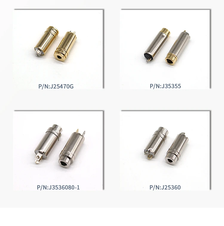 Good Quality J35380 Audio Female Jack TRS Audio Connectors Jack Audio Plugs Compatible Audio Sockets SR-3530-01 102-4740-ND