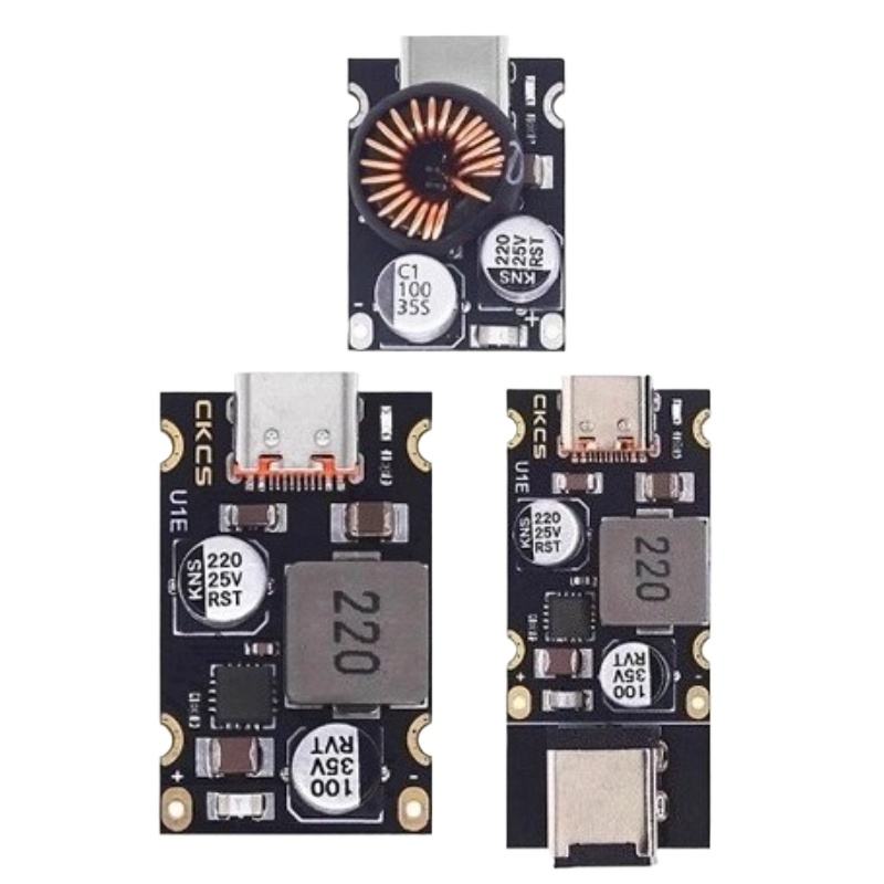 PD 65W Charging Module Type-C for Apple PD 3.1 PPS QC 3.0 Huawei SCP Multi-Interface DC5521 DC5525 Standard Mini PD PCBA Unit