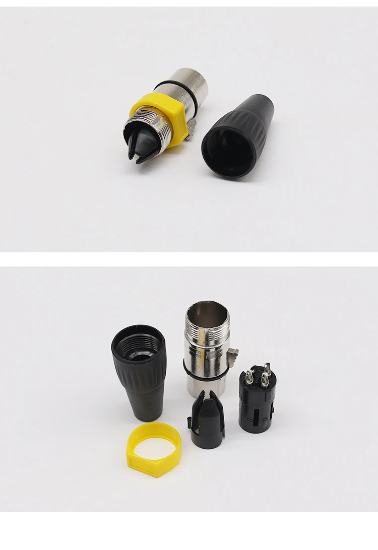 WS ELECTRONIC Hot Sale XLR Connectors 3 Pin Solder Type  Connectors Audio 3-8 Pins XLR Female Jacks for Electric Speaker Cable